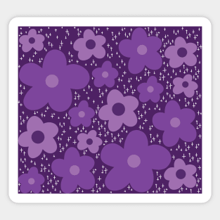 Aesthetic Purple Flower Sticker